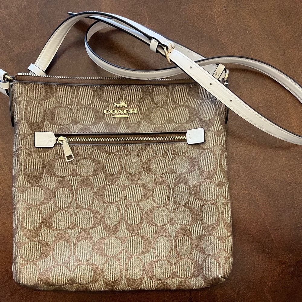 Coach Brown Crossbody Bag with Adjustable Strap